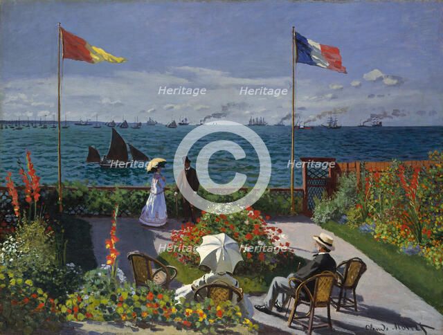 Terrasse à Sainte-Adresse, 1866-1867. Artist: Monet, Claude (1840-1926)
