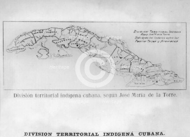 Territorial Divison, (1847), 1920s. Artist: Jose Maria de La Torre