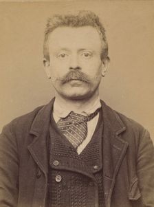 Terrier. Julien, François. 45 ans, né à Saint-Laurent (Mayenne). Menuisier. Anarchiste. 14..., 1894. Creator: Alphonse Bertillon