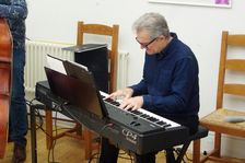 Terry Seabrook, Jo Harrop and Friends, Clocktower Cafe Jazz Club, Croydon, London, 29 May 2025. Creator: Brian O'Connor