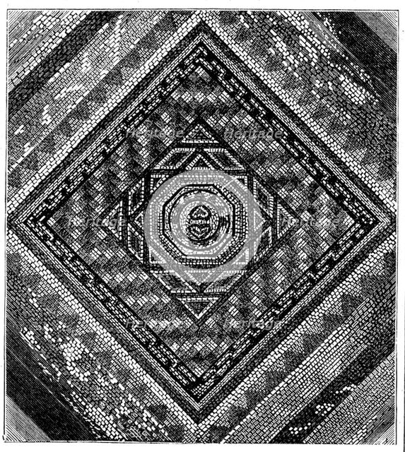 Tesselated Roman Pavement at Dorchester, 1858. Creator: Unknown.
