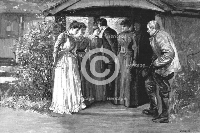 '"Tess of the D'Urbervilles", By Thomas Hardy; "As he passed them he kissed them in succes...', 1891 Creator: Hubert von Herkomer.