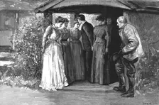 "Tess of the D'Urbervilles", By Thomas Hardy; "As he passed them he kissed them in succes... 1891 Creator: Hubert von Herkomer