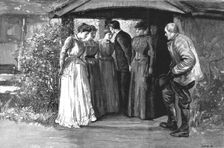 "Tess of the D'Urbervilles", By Thomas Hardy; "As he passed them he kissed them in succes... 1891 Creator: Hubert von Herkomer