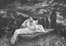 "Tess of the D'Urbervilles", By Thomas Hardy; "They reached the cloister-garth, where were... 189 Creator: Hubert von Herkomer