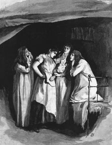 '"Tess of the D'Urbervilles", By Thomas Hardy; " you be going to marry him? asked Marian" , 1891 Creator: Hubert von Herkomer