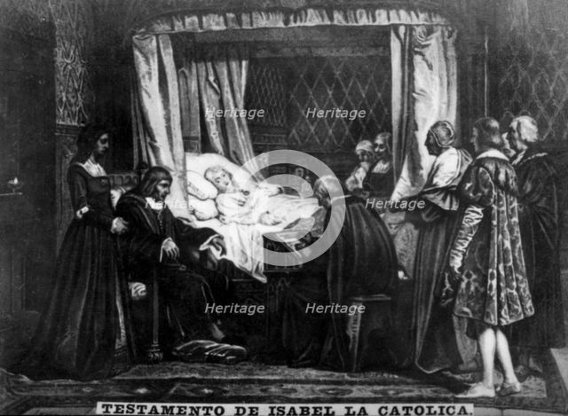 Testament of Isabel the Catholic, (16th century), 1920s. Creator: Unknown.