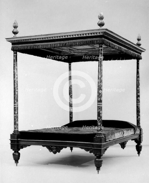 Tester bed, late 16th-second quarter 17th century. Creator: Unknown.