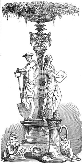 Testimonial presented to Mr. C. A. Saunders, Great Western Railway, 1856.  Creator: Unknown.