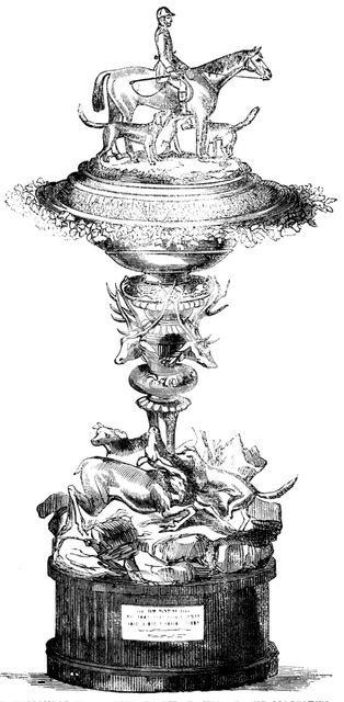 Testimonial presented to Mr. Davis of Her Majesty's Staghounds, 1858. Creator: Unknown.