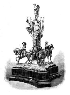 Testimonial recently presented to Major-General Hall, late of the 1st Life Guards, 1858. Creator: Unknown