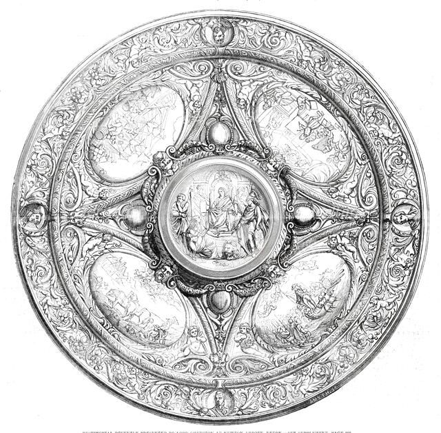 Testimonial recently presented to Lord Churston at Newton Abbott, Devon, 1860. Creator: Smyth.