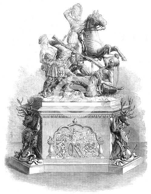 Testimonial to the officers of the 78th Highlanders, 1862. Creator: Unknown.