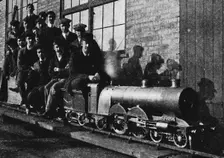 Testing A Miniature Atlantic Engine at Northampton 1926