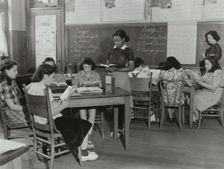 Testing procedure and technique, P.S. 19, 1941. Creator: Sam Shalat