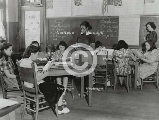Testing procedure and technique, P.S. 19, 1941. Creator: Sam Shalat.