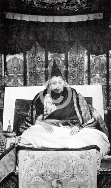 Thubten Gyatso (1876-1933), the 13th Dalai Lama of Tibet, c1910. Artist: Unknown