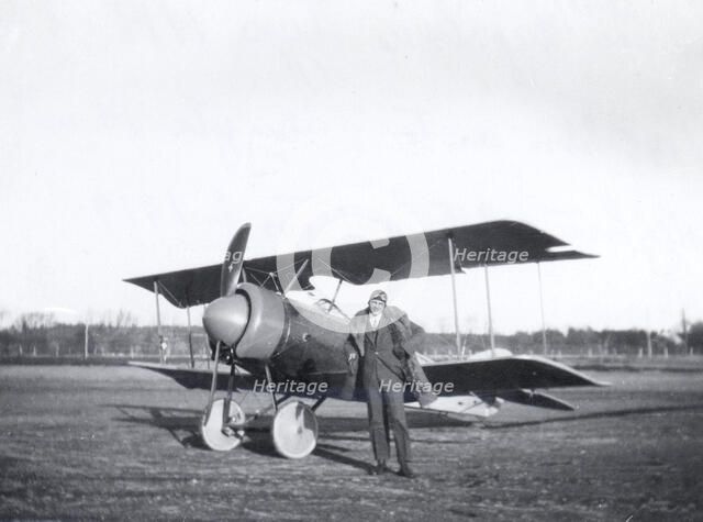 Thulin NA biplane, Landskrona, Sweden, 1919. Artist: Unknown