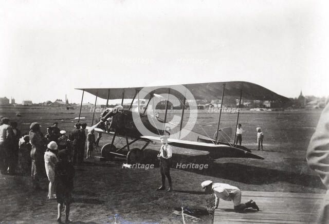 Thulin LA biplane, Landskrona, Sweden, 1918. Artist: Unknown