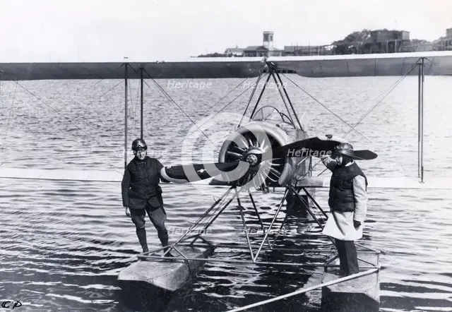 Thulin LA seaplane from Enoch Thulin's aircraft factory, Landskrona, Sweden, 1919.  Creator: Unknown.