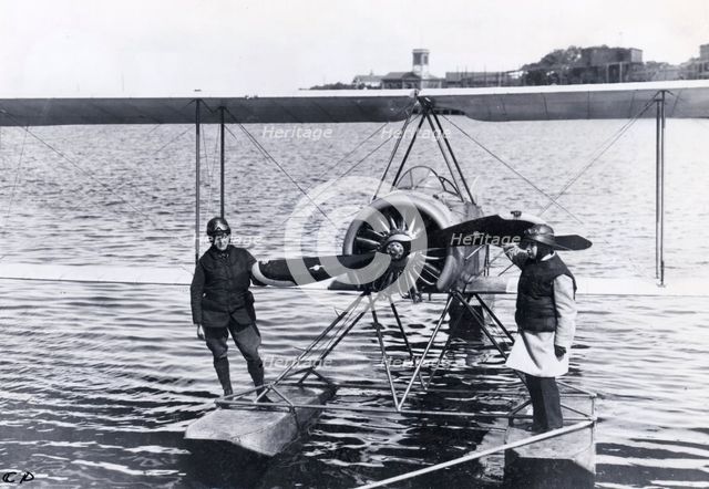 Thulin LA seaplane from Enoch Thulin's aircraft factory, Landskrona, Sweden, 1919.  Creator: Unknown.