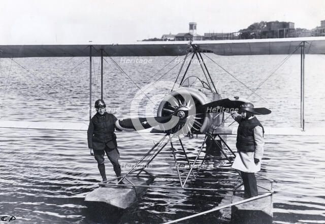 Thulin LA seaplane from Enoch Thulin's aircraft factory, Landskrona, Sweden, 1919. Artist: Unknown