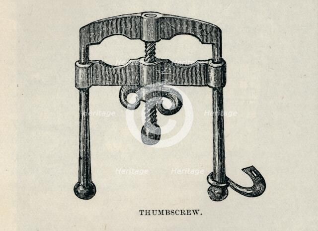 Thumbscrew, 1905. Creator: Unknown.