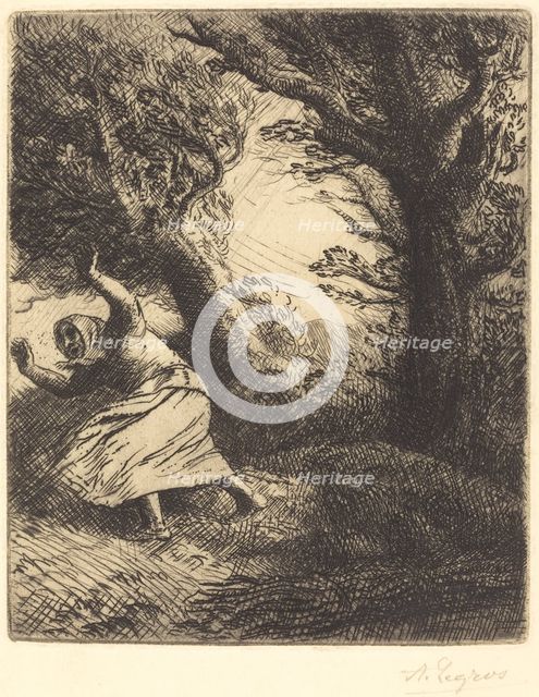 Thunder (Un coup de foudre). Creator: Alphonse Legros.