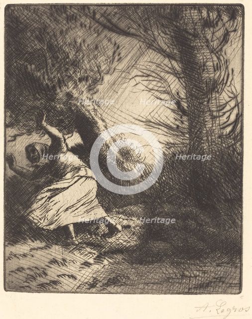 Thunder (Un coup de foudre). Creator: Alphonse Legros.
