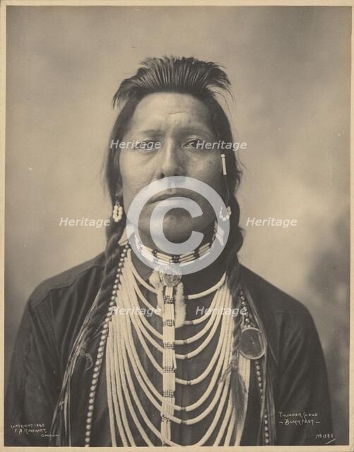 Thunder Cloud, Blackfeet, 1898. Creators: Adolph F. Muhr, Frank A. Rinehart.