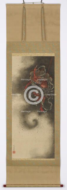 Thunder god, 1847. Creator: Hokusai.