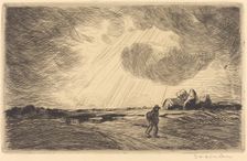 Thunder Storm (Temps d'orage), late 19th-early 20th century. Creator: Theophile Alexandre Steinlen