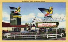 Thunderbird Hotel, Las Vegas, Nevada postcard, 1950