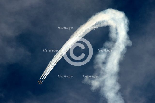 Thunderbirds, 76th Navy celebrations, Nellis AFB, Las Vegas, Nevada, USA, 2022. Creator: Ethel Davies.
