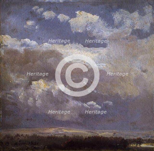 Thunderclouds, 1831. Creator: Johan Christian Dahl.