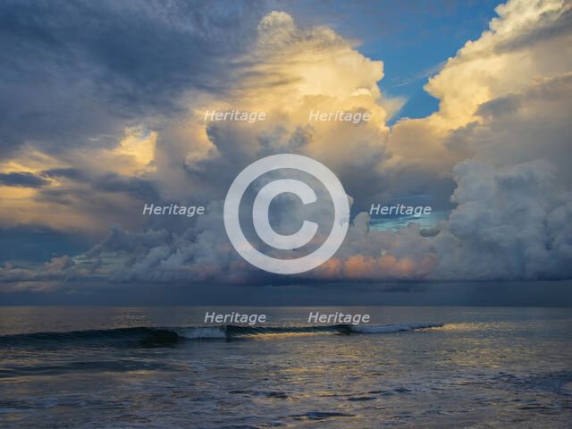 Thunderheads At Dusk. Creator: Eve Turek.
