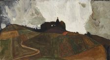 Thunderstorm Mountain (Chapel on Kreuzberg near Krumau), 1910. Creator: Schiele, Egon (1890-1918)