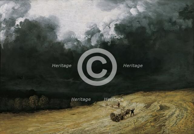 Thunderstorm landscape, 1830/1840. Creator: Georges Michel.