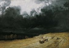 Thunderstorm landscape, 1830/1840. Creator: Georges Michel