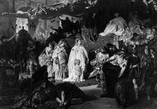 Thusnelda at the Triumphal Entry of Germanicus into Rome, ca. 1875. Creator: Karl Theodor von Piloty