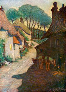 Thurlestone Village, South Devon 1924-1926. Artist: Edward Frederick Ertz