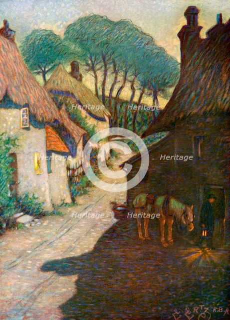'Thurlestone Village, South Devon', 1924-1926. Artist: Edward Frederick Ertz