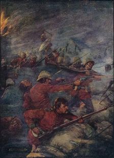 Thus Did A Hundred Men Keep Three Thousand Savages At Bay c1908, (c1920). Artist: Joseph Ratcliffe Skelton