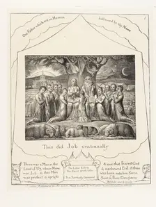 Thus did Job continually 1825. Creator: William Blake