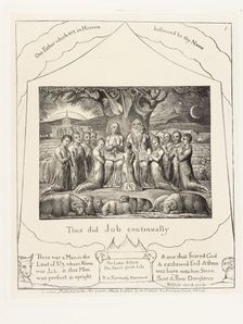 Thus did Job continually 1825. Creator: William Blake