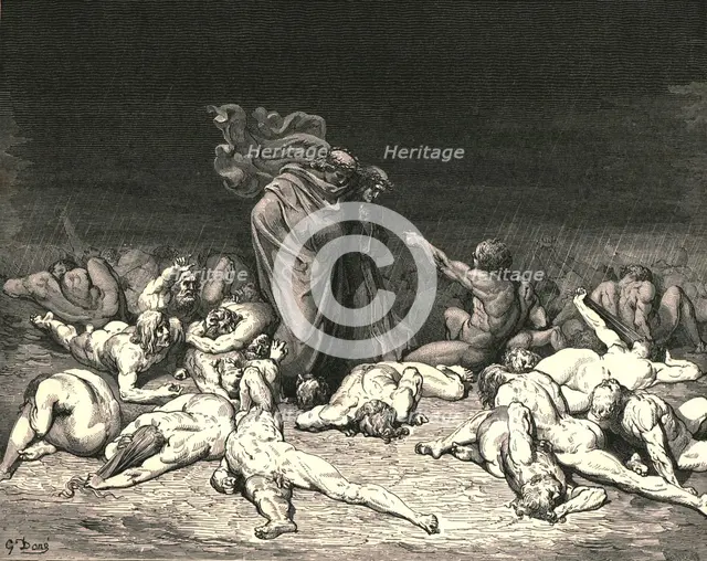 'Thy city heap'd with envy to the brim', c1890.  Creator: Gustave Doré.