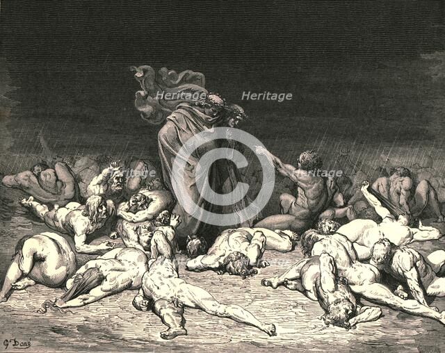 'Thy city heap'd with envy to the brim', c1890.  Creator: Gustave Doré.