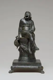 Thymiaterion in the Form of a Comic Actor Seated on an Altar and a Separate..., 1st half of 1st cent Creator: Unknown