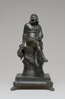 Thymiaterion in the Form of a Comic Actor Seated on an Altar and a Separate..., 1st half of 1st cent Creator: Unknown