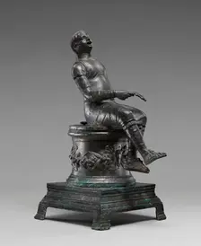Thymiaterion in the Form of a Singer Seated on an Altar, first half of 1st century A.D. Creator: Unknown